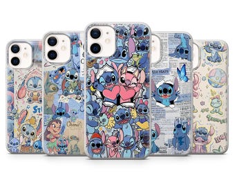 Stitch cartoon Phone Case moodboard Cover for iPhone 17, 17Air, 16Pro, 15, 14, 13, 12, Samsung S25, S24, S23, A16, A56, Pixel 10Pro, 9A