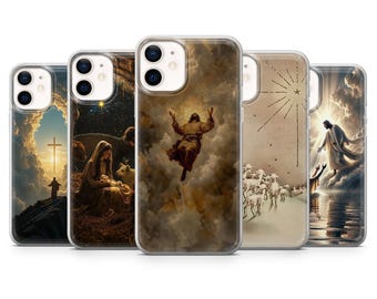 God religious jesus Phone Case faith Cover for iPhone 17, 17Air, 16Pro, 15, 14, 13, 12, Samsung S25, S24, S23, A16, A56, Pixel 10Pro, 9A