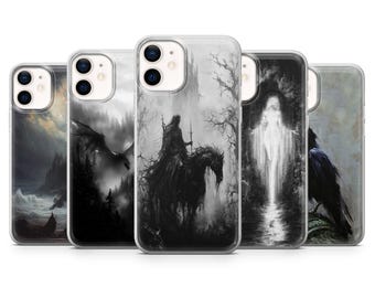 Dark Fantasy Phone Case Medieval Gothic Cover for iPhone 17, 17Air, 16Pro, 15, 14, 13, 12, Samsung S25, S24, S23, A16, A56, Pixel 10Pro, 9A