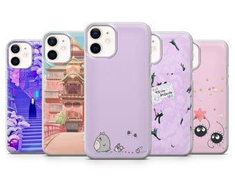 New! spirited Phone Case Pink Anime cover for iPhone 17, 17Air, 16Pro, 15, 14, 13, 12, Samsung S25, S24, S23, A16, A56, Pixel 10Pro, 9A