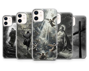 God religious Phone Case faith aesthetic Cover for iPhone 17, 17Air, 16Pro, 15, 14, 13, 12, Samsung S25, S24, S23, A16, A56, Pixel 10Pro, 9A