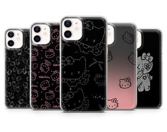 Y2K hello kitty Phone Case pattern case Cover for iPhone 17, 17Air, 16Pro, 15, 14, 13, 12, Samsung S25, S24, S23, A16, A56, Pixel 10Pro, 9A