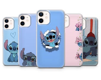 Stitch Phone Case cartoon Cover for iPhone 17, 17Air, 16Pro, 15, 14, 13, 12, Samsung S25, S24, S23, A16, A56, Pixel 10Pro, 9A