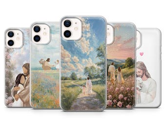 God religious Phone Case faith drawing Cover for iPhone 17, 17Air, 16Pro, 15, 14, 13, 12, Samsung S25, S24, S23, A16, A56, Pixel 10Pro, 9A
