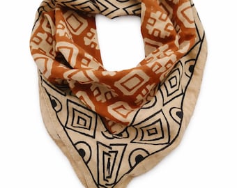 Baumwoll-Bandana-Schal für Frauen und Männer, bedrucktes Kopftuch, Halstuch, Haarbandana, Zubehör im Boho-Stil