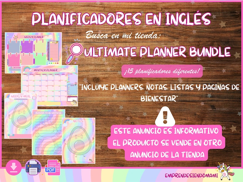 English Essentials Planner Printable Planners in English | Ultimate Planner Bundle (full Version ...