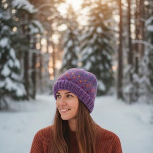Gorro de lana con forro polar, hecho a mano en Nepal, cálido gorro de punto para invierno.