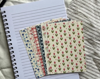 Paquete de papel para álbumes de recortes, papel para diario, juego de 6 papeles con patrones, papel para diario, hojas de papel decorativas, suministros para scrapbooking