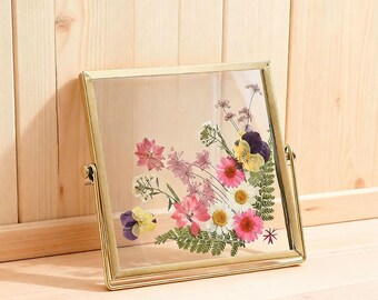 4 Inch Floating Flower Pressed Frame,Dried Flower Art,Home Decor