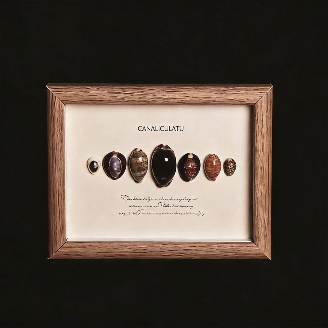Handmade Shell Shadow Box,natural Shell Specimen Display,beach Home ...