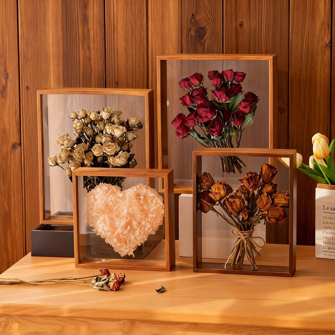 Flower Display Frame, Shadow Box, Fresh Flower Art - Etsy