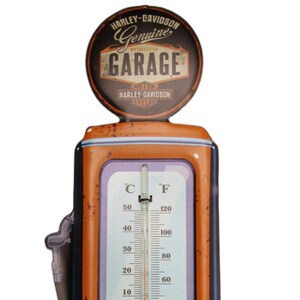 Harley Davidson Motorbike Garage Thermometer Gift for Him -  Israel