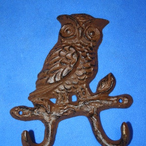 Heavy Owl Hooks, Detailed Owl, Hooks, Free Shipping H-56