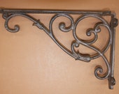 7 5 8 quot x 11 1 2 quot , Cast Iron Shelf Brackets Vintage-look, Cast Iron, Free Ship, B-68