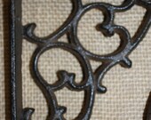 5, cast iron,victorian,country decor,shelf brackets,kitchen decor,bath decor,remodel,woodcrafts,supply, b-1