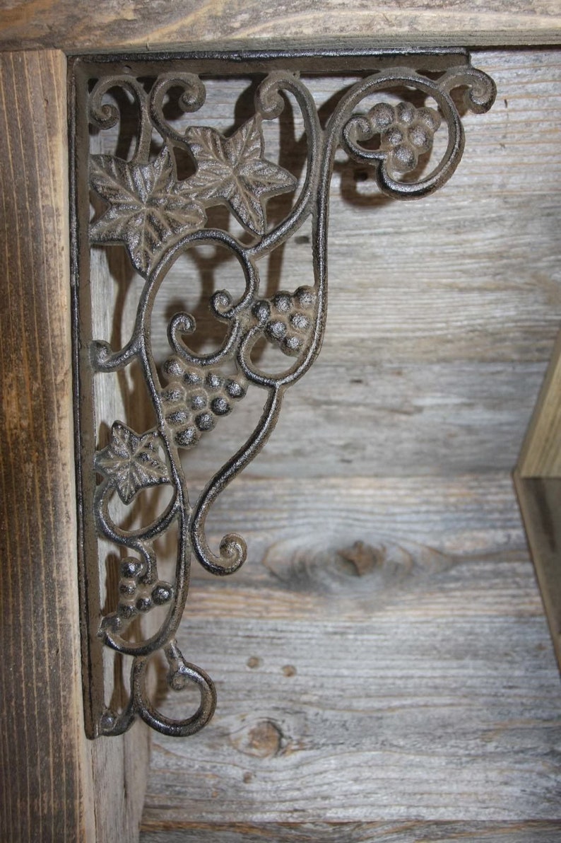 Winery Shelf Brackets 7 X 12 Wine Room Decor Etsy