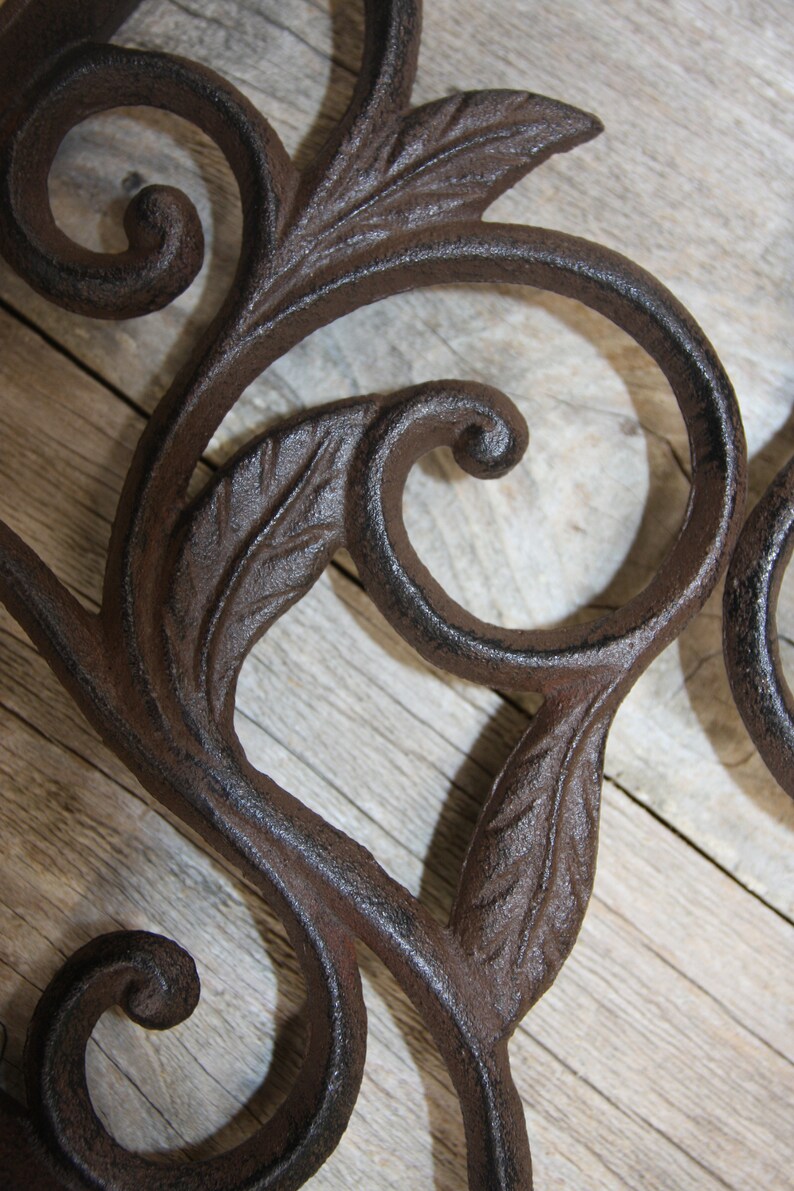 Vintagelook French Country Design Shelf Brackets Cast Iron Etsy