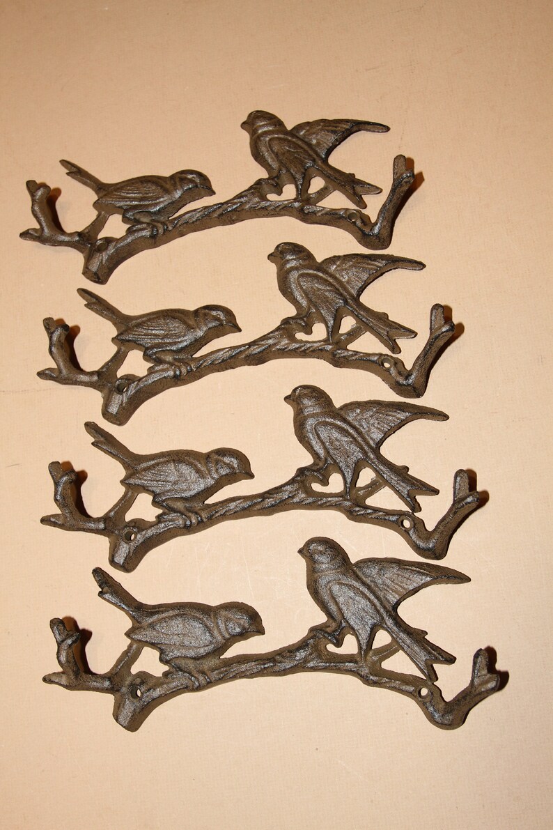 Double Bird Wall Hooks,Cast Iron Free Shipping H-14b