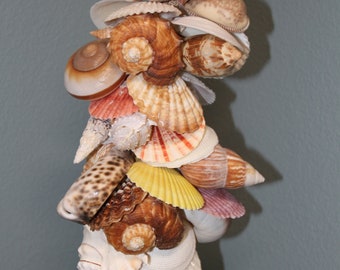 Sea Beauty Cluster Seashell Mobile, Free Ship