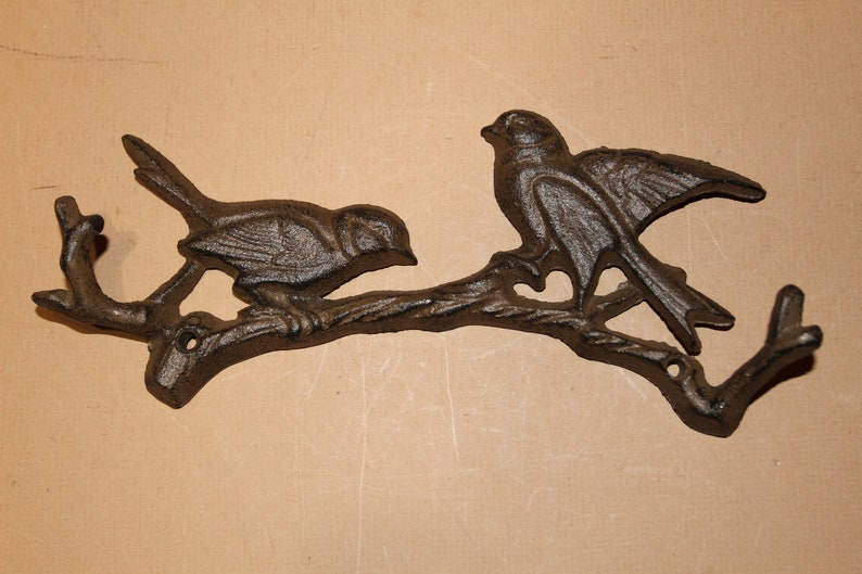 Double Bird Wall Hooks,Cast Iron Free Shipping H-14b