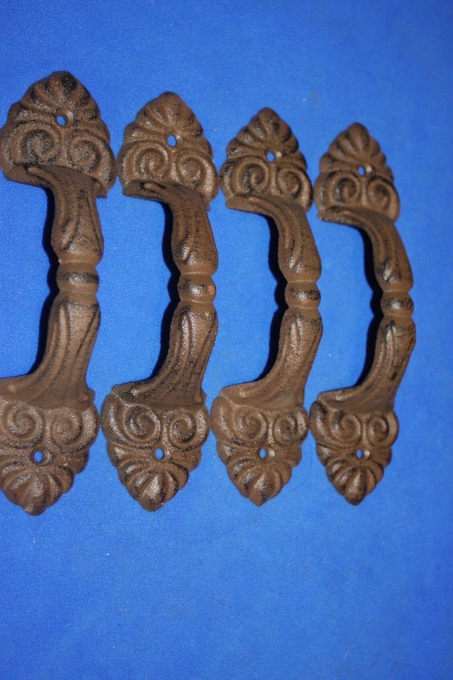 Decorative Classic Noodle Board Handles Free Ship Cast Iron Etsy