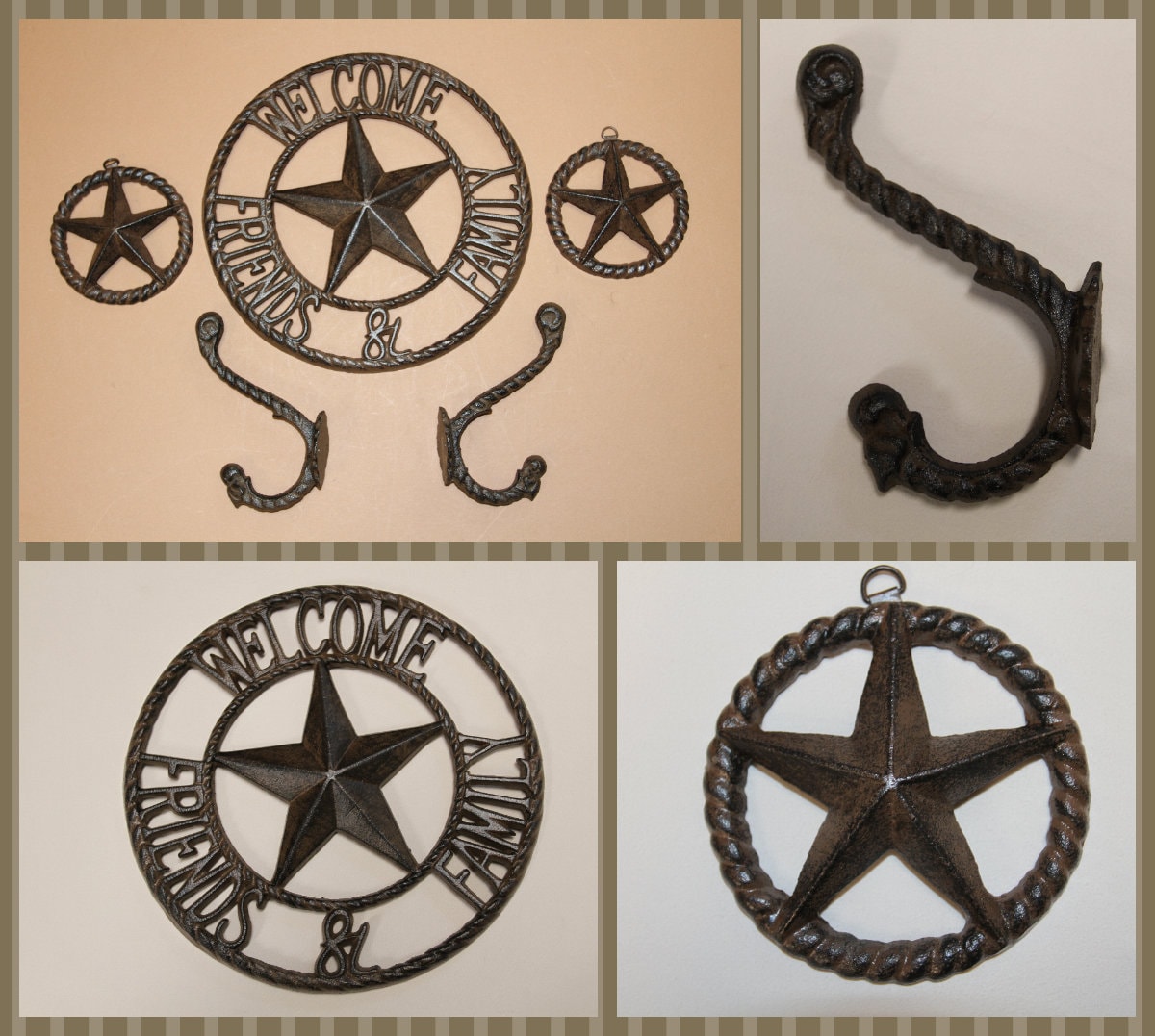 Durango Welcome  Collection H-109 W-26 H-44 Wall Hooks And  Plaques Free Ship