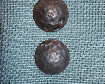 1 inch Clavos, Hammered Steel Round Head Ribbed Stem, Spanish Mission, Mexican, Nailheads, Restoration Hardware - CL-1