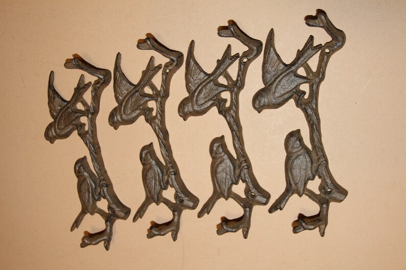 Double Bird Wall Hooks,Cast Iron Free Shipping H-14b