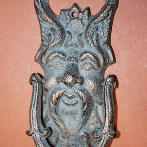 Cast Iron Moose/Elk Head&Antlers Door Knocker Rustic House&Home Front