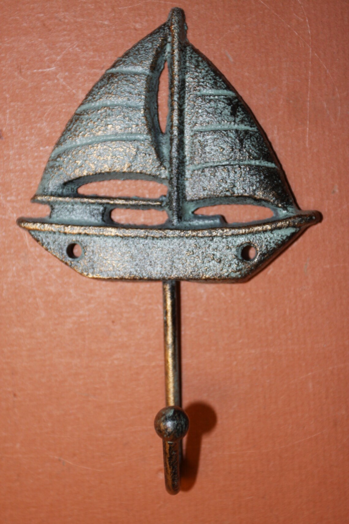 4 Nautical Wall Hooks Seaview Sailing Wall Decor Sailboat Etsy