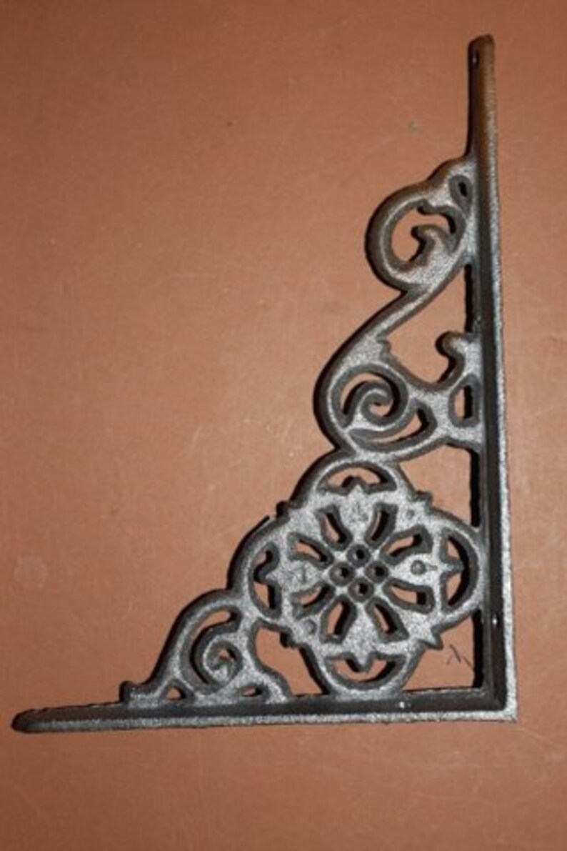 8pcs Ready to Paint Shelf Brackets Free Shipping Solid Cast Etsy