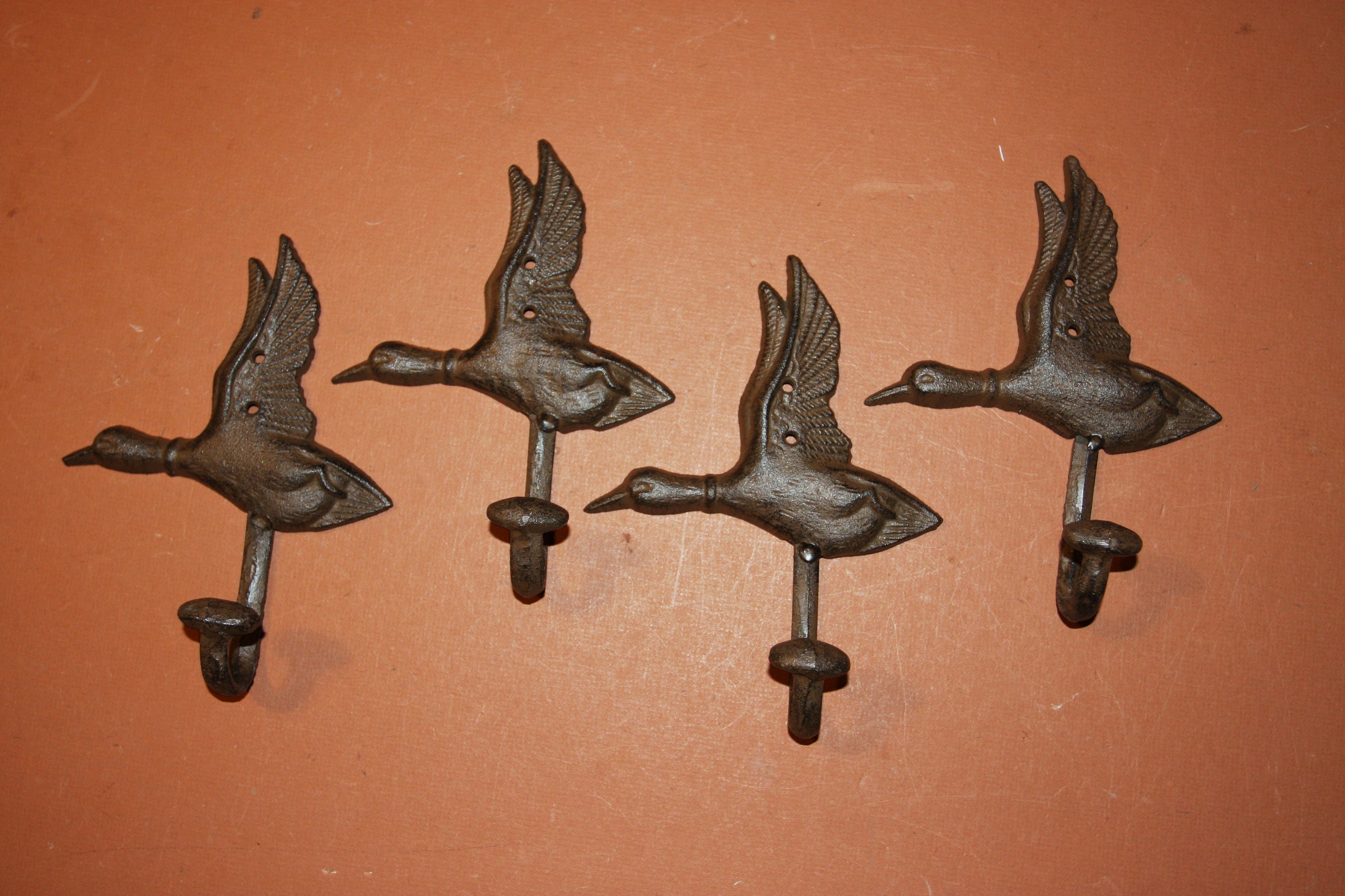 Farm Duck Wall Hooks Cast Iron Duck Decor Free Ship H04 Etsy