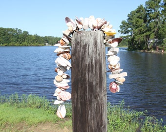 Tidal Treasures Handcrafted Seashell Garland Made In the USA, Ships Free TTG-1