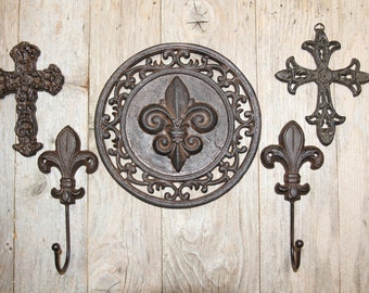 WALL CROSSES / Carter Collection / Hanging Cross Wall Decor / Mothers Day Gift / Wall Hooks / Wall Plaques / French Cajun Decor / Gifts