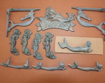 11pc Mermaid Girls Room Collection, Mermaid, Starfish Decor, Free Ship