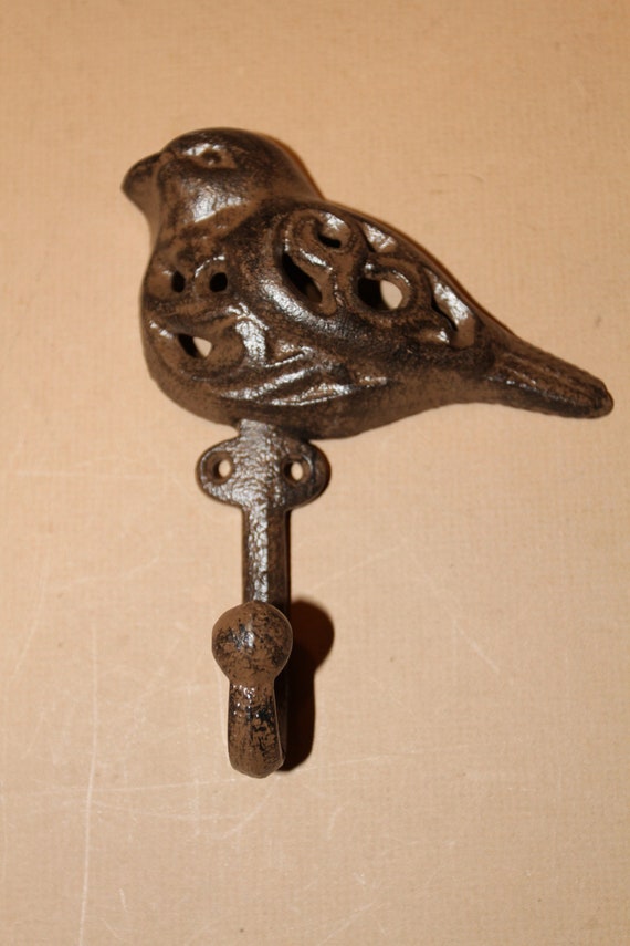 Bird Wall Hooks, for Bird Rooms Cast Iron, Free Shipping H-115 
