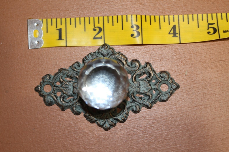 Antique Reproduction Glass Vanity Knobs Free Ship Hw62 Etsy