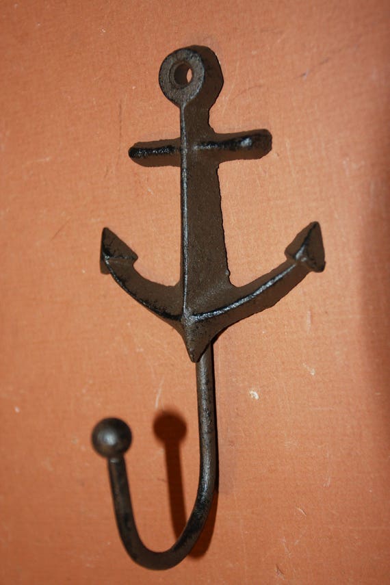 Cast Iron Hook - Anchor - Antique - 5