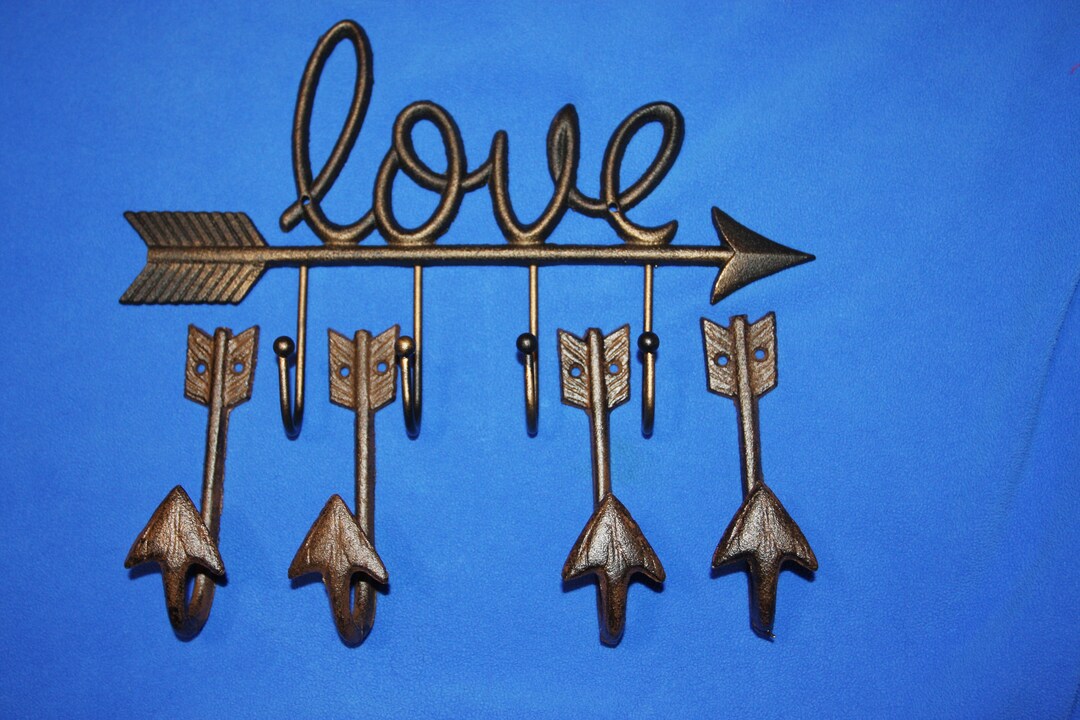 Love Arrow Hook and 4 Arrrow Hooks Gift Cast Iron Free Etsy