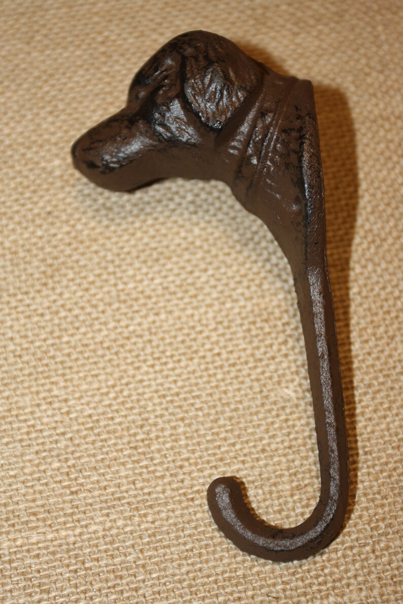 Dog Head Wall Hooks Lab Dog Wall Hooks Cast Iron Free Ship Etsy.de