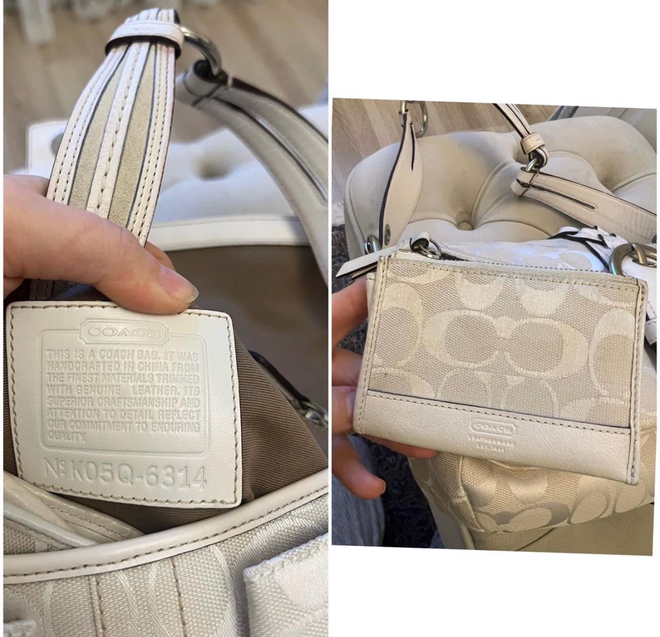 Vintage Coach Soho Shoulder Bag & Wallet Set – Cream Signature 