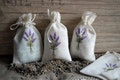 Linen Lavender Bag With Lavender Embroidery Gift Bag product logo