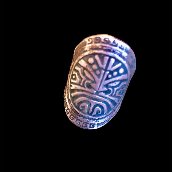 Tiki God Cigar Band Ring