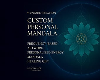 Custom Personal Mandala Resonance Art • Personalized Frequency Art & Healing Guide