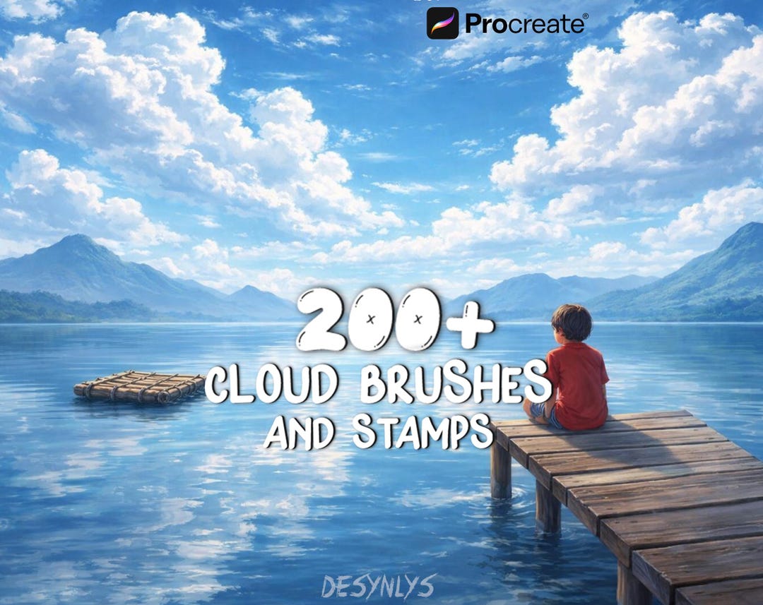 200+ Realistic Cloud Brushes for Procreate | Sky | Atmosphere Brush ...