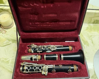 Clarinete Buffet Crampon E-11 em madeira de grenadilha com estojo, fabricado na Alemanha - com chave!