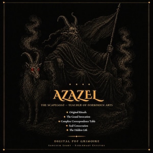 Azazel Grimoire · Scapegoat of the Wilderness · Occult Demonology Ritual Guide · Left Hand Path · Digital PDF
