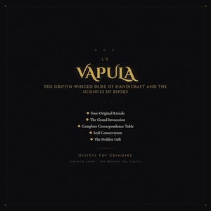 Vapula Grimoire · Goetia Duke · Demonologiritualguide · Ars Goetia · Digital PDF