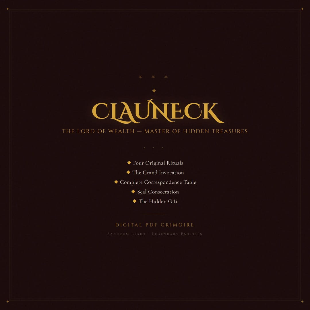 Clauneck Grimoire: Lord of Wealth Ritual Guide (digital PDF) - Etsy