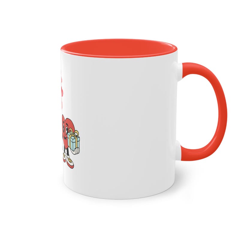 Romantic Mug – Happy Hearts – Original Romantic Gift for Couples – Illustrated Love Mug image 6